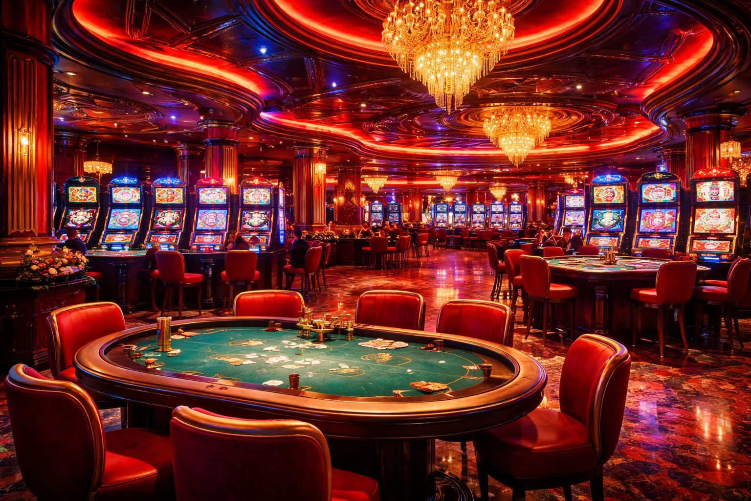 NK 66 colorful online casino lobby scene